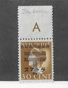Netherland Indies - Occupation issue 30c  with selvedge NH VGF