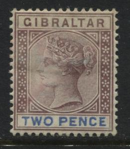 Gibraltar QV 1898 2d brown violet & ultra mint o.g.