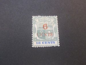 Mauritius 1899 Sc 13 MH