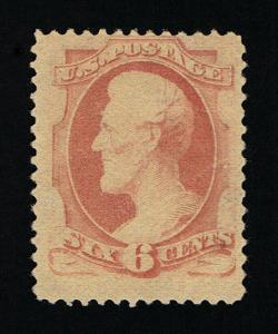 GENUINE SCOTT #186 F-VF MINT OG (NH) 1879 PINK APS CERT PERF-12 ABNC PRINTING