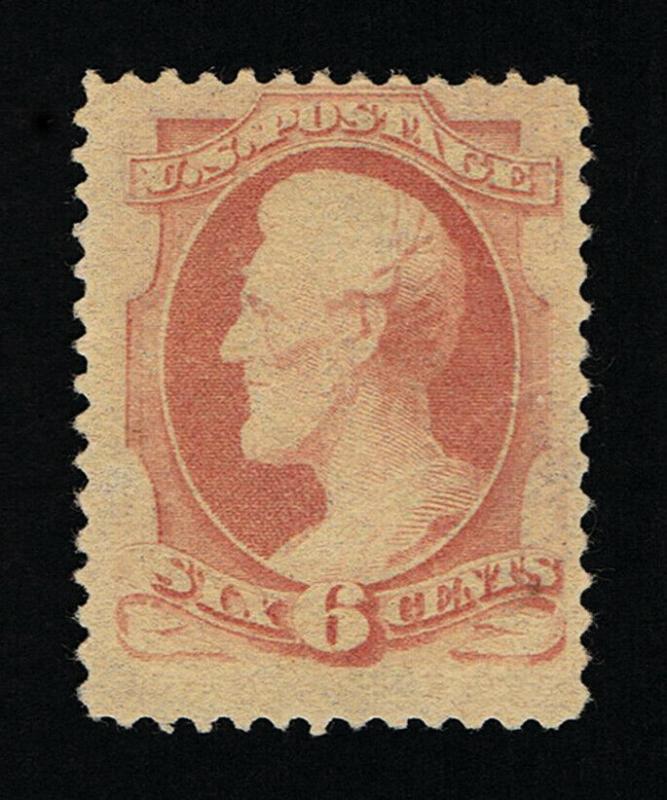 GENUINE SCOTT #186 F-VF MINT OG (NH) 1879 PINK APS CERT PERF-12 ABNC PRINTING