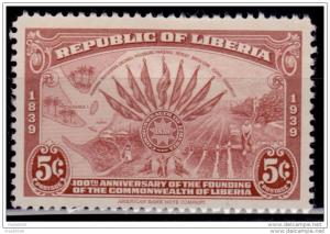 Liberia 1940, 4c, Scott# 278, MH