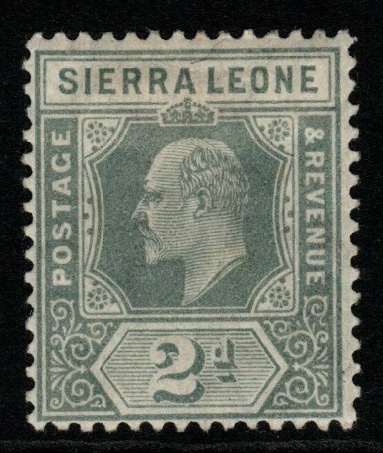 SIERRA LEONE SG102 1909 2d GREYISH SLATE MTD MINT