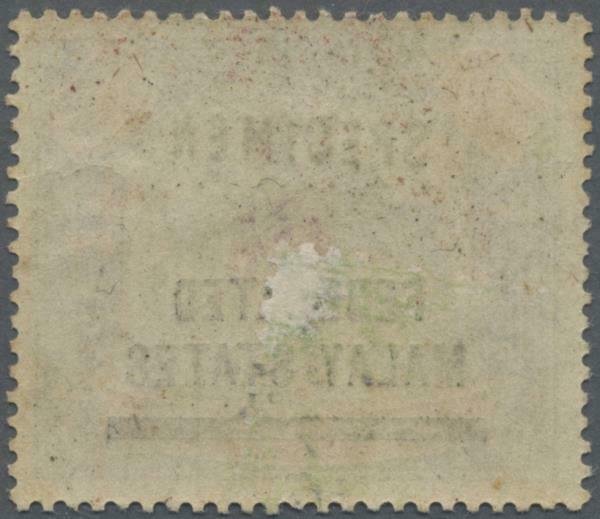 MOMEN: MALAYA PERAK SG #14s 1900 SPECIMEN MINT OG H LOT #60699