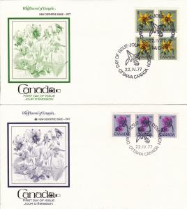 Canada # 705 / 729,  Cacheted First Day Covers,