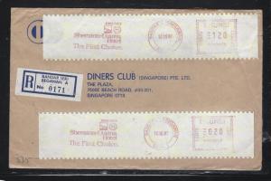 BRUNEI PPC  (PP0706B)  1987 METER 1.2+20S  BANDAR SERI BEGAWAN TO SINGAPORE