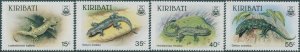 Kiribati 1986 SG261-264 Geckos set MNH