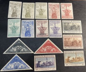 SPAIN # 418-432 & E8-MINT/HINGED--COMPLETE SET--1930