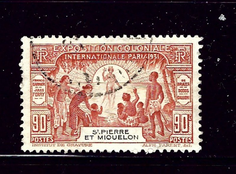 St Pierre and Miquelon 134 Used 1931 Paris Expo