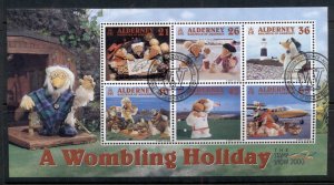 Alderney 2000 Wombles on Vacation MS FU