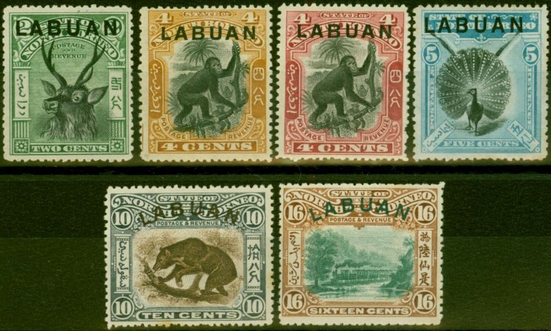 Labuan 1900-02 Set of 6 SG111-116 Good to Fine MM