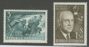 Austria #650-651 Mint (NH) Single