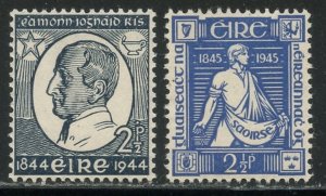 IRELAND Sc#130-131 1944-45 Edmund Rice & 2½p Irelanders OG Mint Hinged