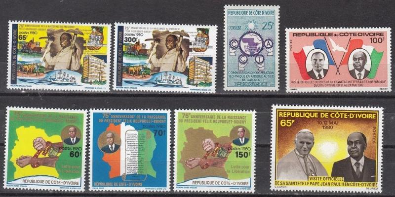 Ivory Coast - group of Mint NH sets (Catalog Value $22.90)