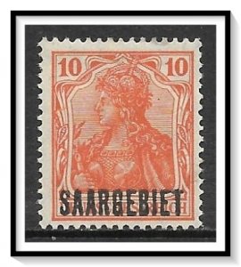 Saar #44 Germania Overprinted NG