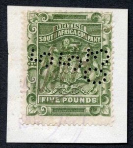 Rhodesia SG12 Five pound Deep Shade Fiscally Used Cat 50 pounds (as Fiscal)