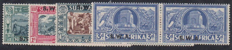 Southwest Africa - 1938 - SC B5-8 - MH - Complete set