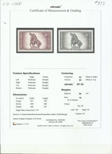 # 973 MINT NEVER HINGED ROUGH RIDERS XF+