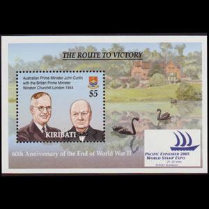 KIRIBATI 2005 - Scott# 868 S/S WWII-Churchill NH