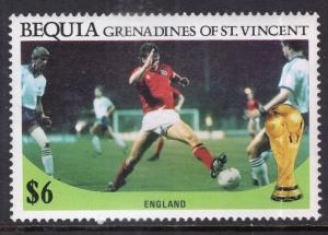 St Vincent Grenadines Bequia 229 Soccer MNH VF