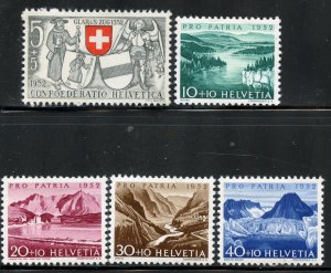 Switzerland #B212-16, Mint Hinge.