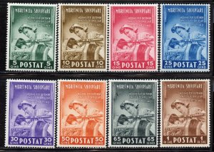 Albania # B9-16, Mint Hinge Remain.