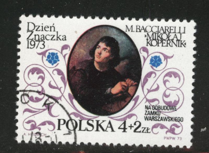 Poland Scott B129 Used CTO 1973 Copericus stamp