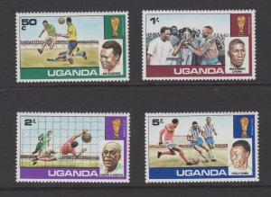 Uganda 181-184 MH 1978 World Cup Soccer