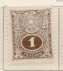 Paraguay 1910-19 Early Issue Fine Mint Hinged 1c. 169811