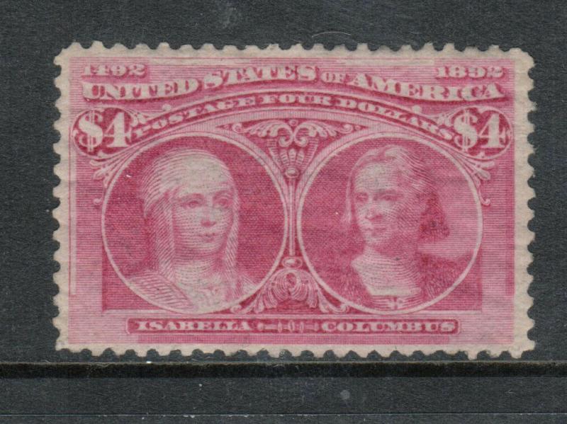 USA #244 Mint Fine - Very Fine Full Original Gum Hinged - Gum Is Bit Disturbed