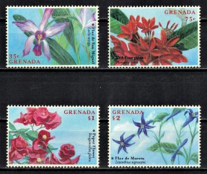 GRENADA 2000 - Flowers from Caraibe / complete set MNH