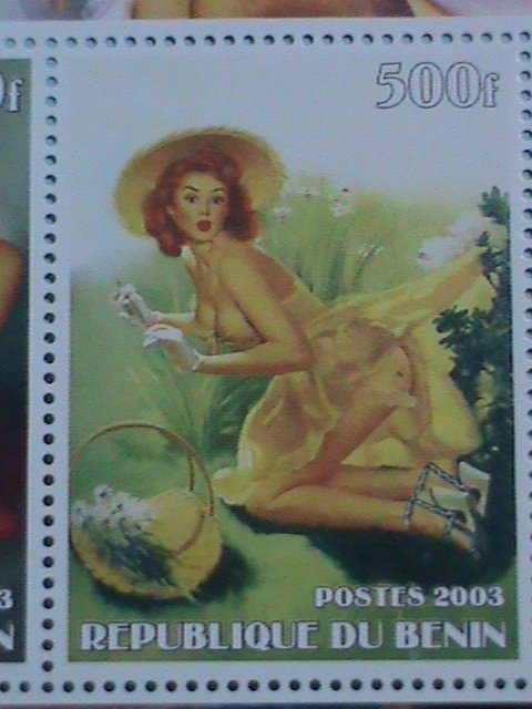 ​BENIN STAMP:2003 EDVARD RUDCI MNH STAMP SHEET.