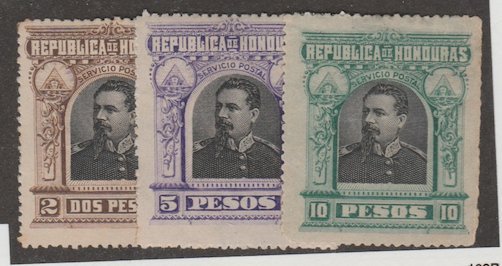 Honduras Scott #62-63-64 Stamp - Mint Set - XYZ