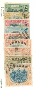 Labuan #J1-9 Used Single (Complete Set)