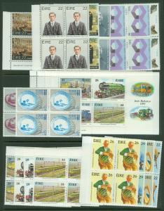 EDW1949SELL : IRELAND Beautiful collection of ALL DIFF VFMNH Blks of 4 Cat $1835