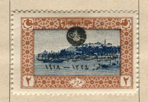 TURKEY; 1919 Coronation Anniversary issue Mint hinged 2Pi. value
