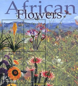 337983 MNH LESOTHO 2004 FLORES AFRICANAS
