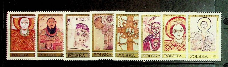 POLAND Sc 1800-7 NH ISSUE OF 1972 - ART - ICONS - (CS25)