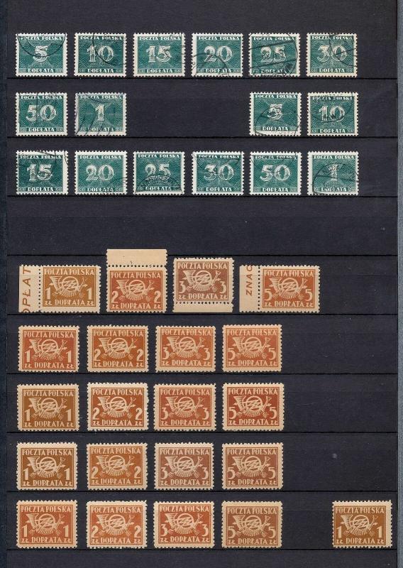 POLAND 1924/45 Surcharges Dues MH MNH Used (Appx 190 Items)(JJ834