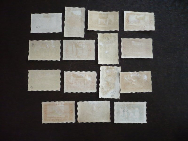 Stamps - Algeria - Scott# 79-108 - Mint Hinged Part Set of 15 Stamps