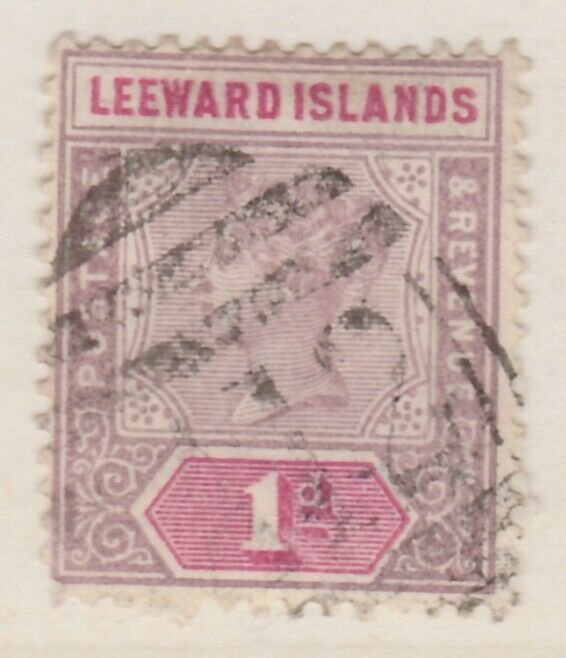 LEEWARD ISLANDS 1890 1d Very Fine Used A8P11F161