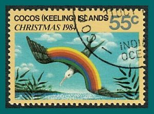 Cocos 1984 Christmas, 55c used #124,SG124