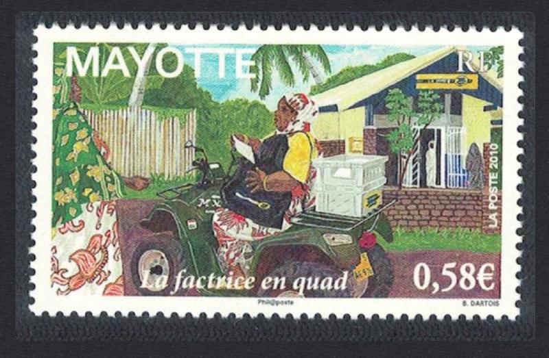 Mayotte Letter Carrier Quad 1v MI#241