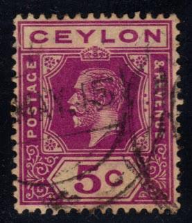 Ceylon #203 King George V - used (0.70)