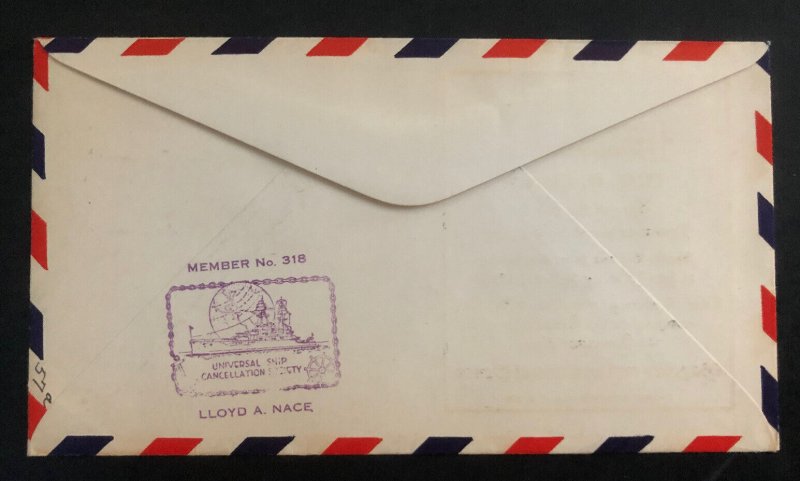 1935 USS Richmond USA Cover Macon Airship ZRS5 Airmail Zeppelin Memorial Day