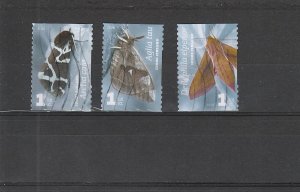 Finland  Scott#  1314a-1314c  Used  (2008 Moths)