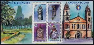 St Thomas & Principe 1381 MNH Christmas, Holy Year 2000, Architecture