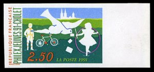 France, 1950-Present #2243 (YT 2690) Cat€15, 1991 Youth Philatelic Exhibiti...