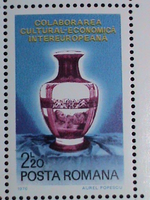 ​Romania Stamp:1976: Intereuropa Cultural Economic S/S sheet #16