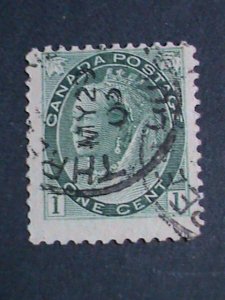CANADA-1898-SC#75-QUEENS VICTORIA-OVER 100 YEARS OLD STAMP-USED VERY FINE